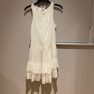 Zara white dress sz M
